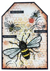 HE Clear Stamp Floral Bits Sweet Bee Memories 16 PC