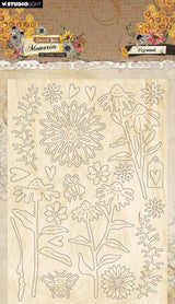 HE Plywood Elements Florals & Grunge Sweet Bee Memories 3 PC