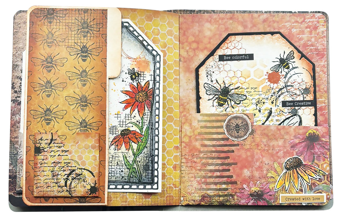 HE Cutting Dies Grunge Bits Sweet Bee Memories 9 PC