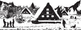 Creative Expressions Designer Boutique Collection Happy Holidays DL Pre Cut Rubber Stamp