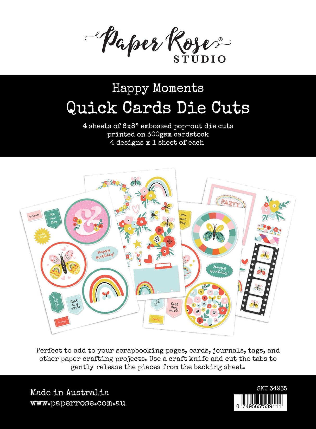 Happy Moments Quick Card Die Cuts 34935