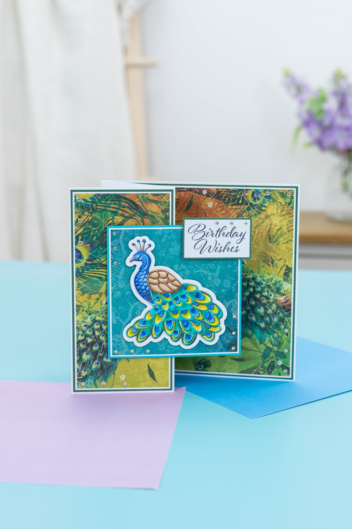 Graceful Plumes Paper Pad 12”x12”