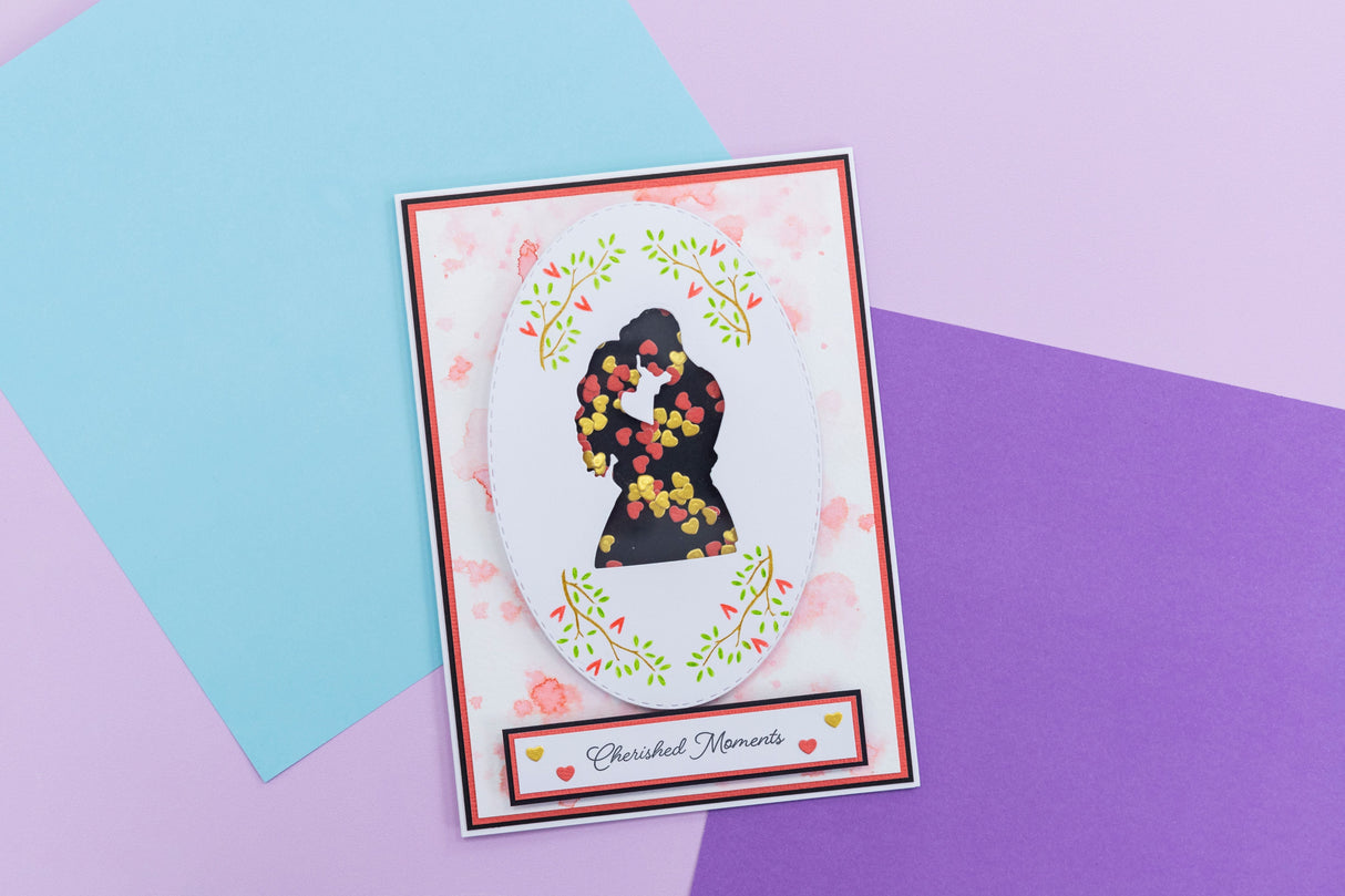 Crafters Companion Metal Die, Stamp & Stencil Set - Cherished Moments