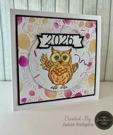 Jamie Rodgers Crafts - Balloons & Streamers 8" x 8" Stencil