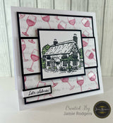 Jamie Rodgers Crafts Happy Birthday DL Clear Stamp Set