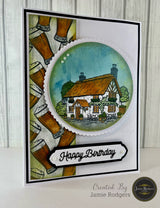 Jamie Rodgers Crafts Village Pub A6 Clear Stamp Set