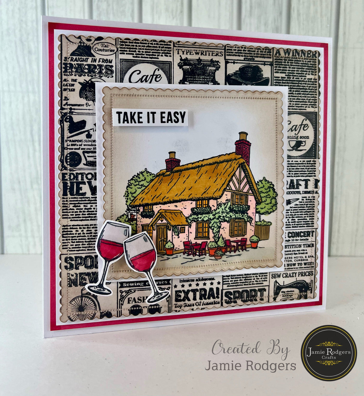 Jamie Rodgers Crafts Village Pub A6 Clear Stamp Set