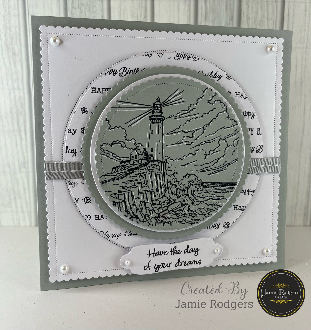 Jamie Rodgers Crafts Happy Birthday DL Clear Stamp Set