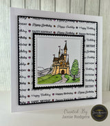 Jamie Rodgers Crafts Fairytale Castle A6 Clear Stamp Set