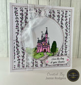 Jamie Rodgers Crafts Fairytale Castle A6 Clear Stamp Set