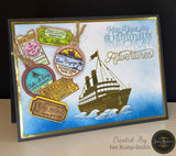 Jamie Rodgers Crafts Vintage Tags DL Clear Stamp Set