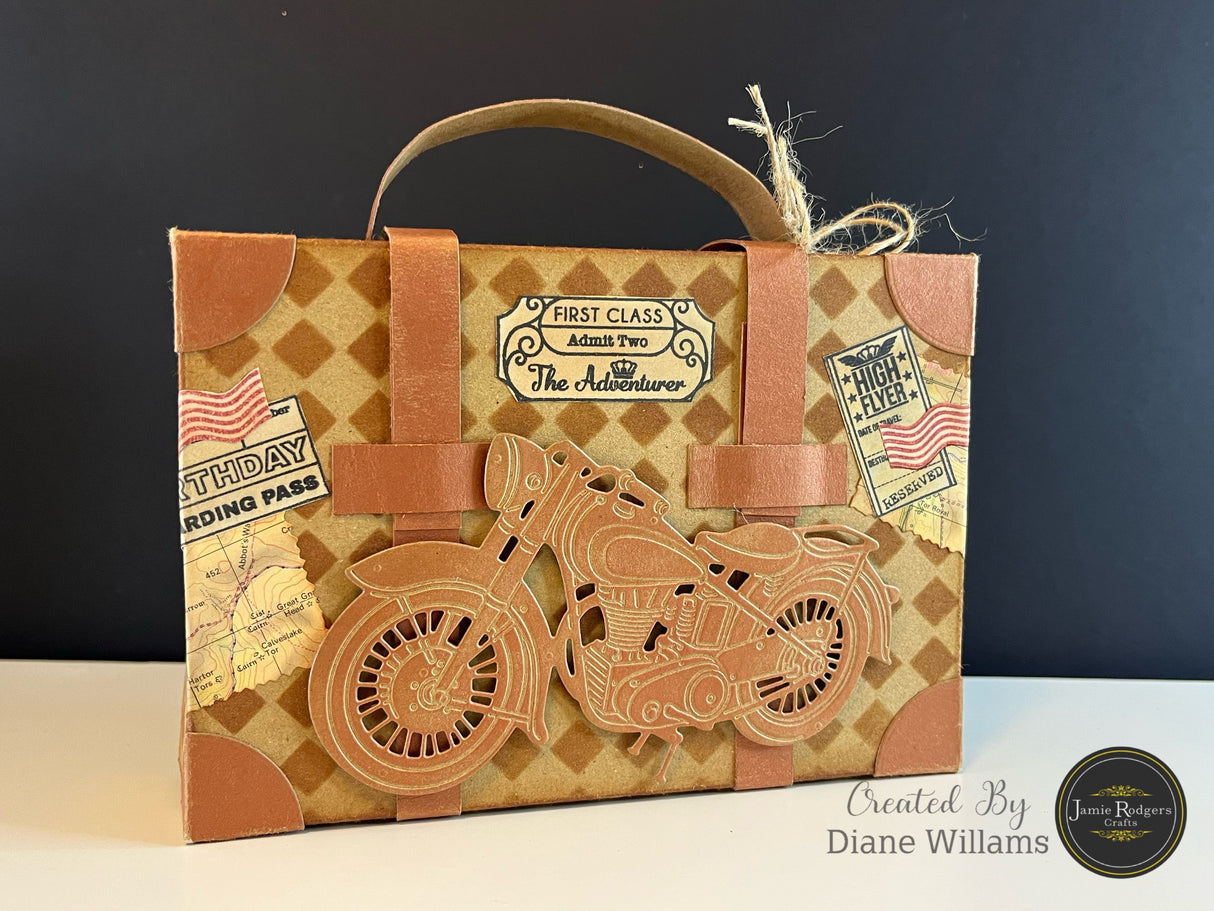 Jamie Rodgers Crafts Vintage Motorbike Die Set