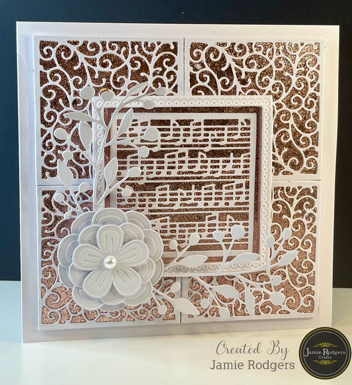 Jamie Rodgers Crafts Swirly Square Tile Die Set