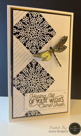 Jamie Rodgers Crafts Floral Square Tile Die Set
