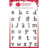 Woodware Clear Singles Quirky Typewriter Alphabet Lowercase A5 Stamp