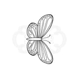 Woodware Clear Singles Mini Wings - Common Blue 2.6 in x 1.7 in Stamp