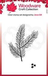 Woodware Clear Singles Mini Pine Branch