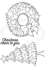 Woodware Clear Singles - Dotty Wreath