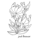Woodware Clear Singles Bold Blooms - Heather