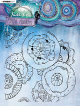 JL Clear Stamp Background Mindful Moodling 150x150mm nr.47