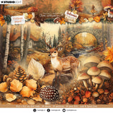 JMA Collage Paper Pad Backgrounds & Elements Autumn In The Woods 36 Sheets