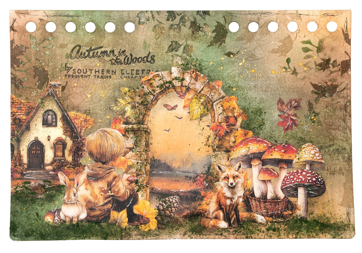 JMA Paper Elements 35 Collage Elements Autumn In The Woods 35 Pieces
