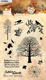 JMA Clear Stamps Autumn-Time Has Come Autumn In The Woods 12 Pieces
