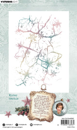 JMA Clear Stamp Winter Crackle Christmas Blush 1 Piece