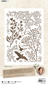 JMA Mask Birds & Twigs Essentials 148x210x1mm 1 PC nr.102