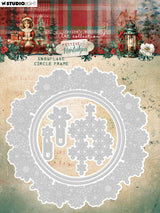 JMA Cutting Die Snowflake Circle Frame Festive Nostalgia 6 PC