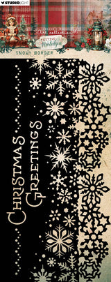 JMA Mask Snowy Border Festive Nostalgia 1 PC