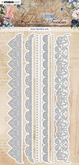 JMA Cutting Die Lace Border Set Feelings Of Freedom 103x210x1mm 7 PC nr.515