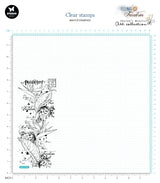 JMA Clear Stamp Script Strelitzia Feelings Of Freedom 88x197x3mm 1 PC nr.420