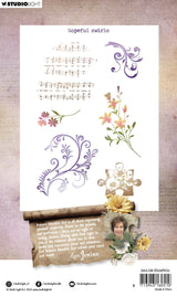 JMA Clear Stamp Hopeful Swirls Growing & Blooming 6 Pieces