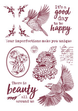 JMA Rub On Sticker Quotes & Vintage Elements Inner Peace 148x210x2mm 6 SH nr.03