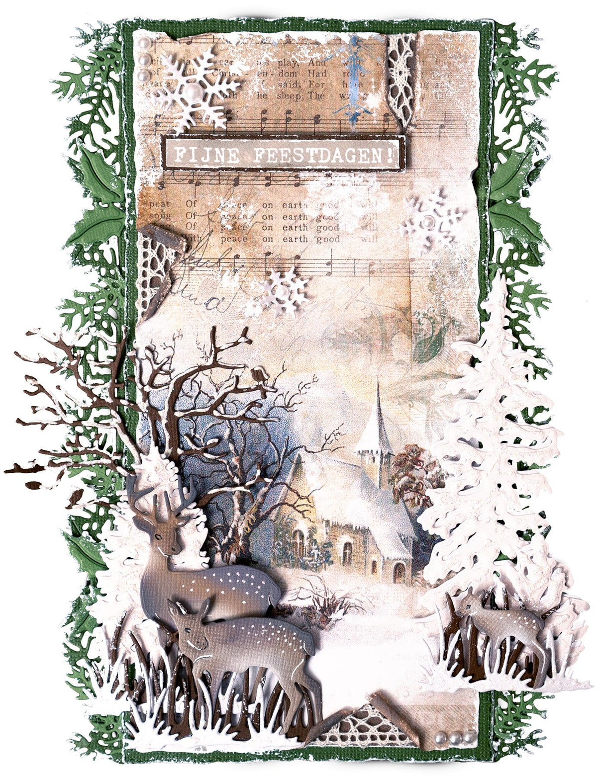 JMA Cutting Die Christmas Borders Vintage Christmas 95x210x1mm 8 PC nr.720