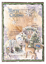 JMA Mask Winter Collage Vintage Christmas 148x210x1mm 1 PC nr.241