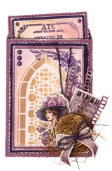 JMA Water-Reactive Ink Pads Peonies (Purples & Pink) Victorian Dreams 3 PC