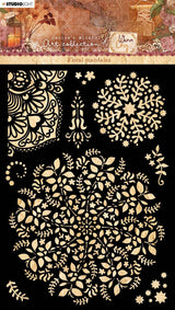 JMA Mask Floral Mandalas Warm & Cozy 148x210x3mm 1 pc nr.59
