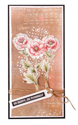 JMA Clear Stamp Single Peony Elements Essentials 148x105x3mm 8 PC nr.339