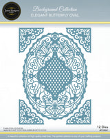 Jamie Rodgers Crafts - Elegant Butterfly Oval Die Set