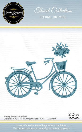 Jamie Rodgers Crafts Floral Bicycle Die Set