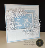 Jamie Rodgers Crafts Floral Bicycle Die Set