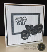 Jamie Rodgers Crafts Vintage Motorbike Die Set