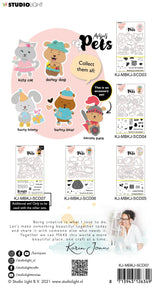 KJ Stamp & Cutting Die Building Pets Accessoires Missees By Karin Joan 105x148mm nr.07