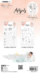 KJ Clear Stamp Angela Missees 152x215x3mm 19 PC nr.185