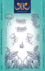 Katkin Krafts Woodland Floor 6 in x 8 in Clear Stamp Set