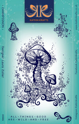 Katkin Krafts Champignon 6 in x 8 in Clear Stamp Set