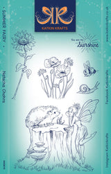 Katkin Krafts Summer Fairy 6 in x 8 in Clear Stamp Set