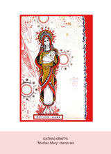 Katkin Krafts Mother Mary 6 in x 8 in Clear Stamp Set